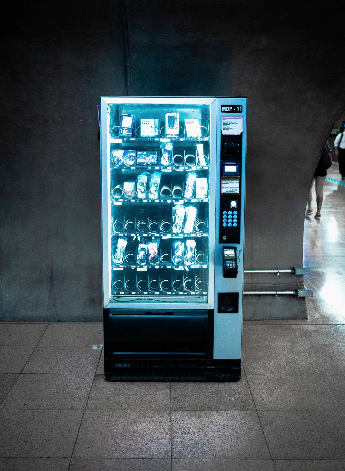 Máquina de vending num espaço público