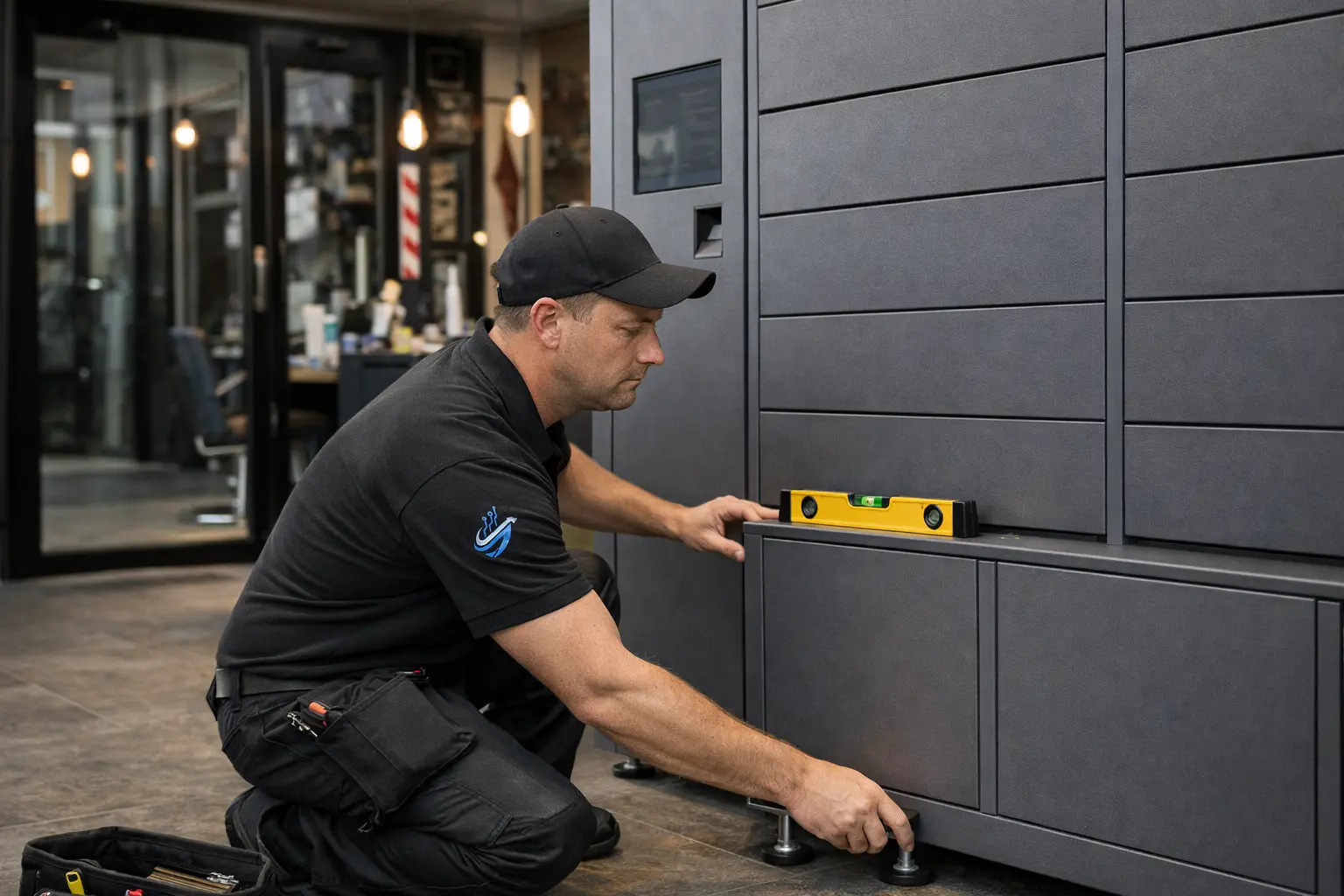 Instalação de smart lockers